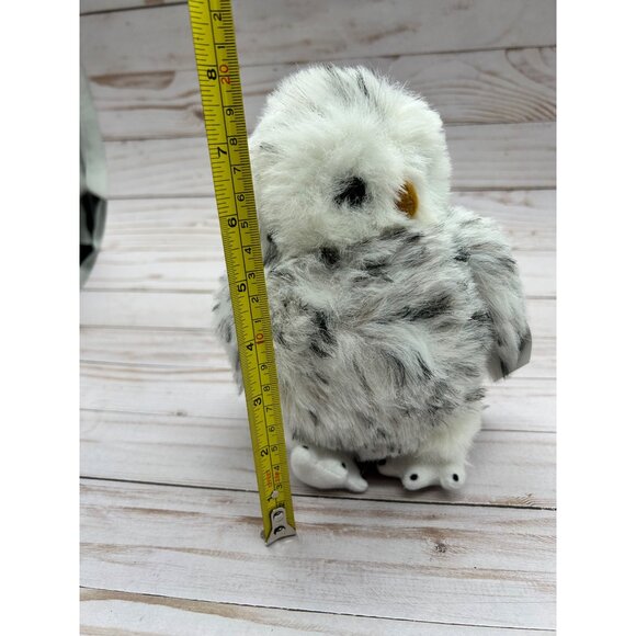 Legends Fuzzy Friends Snowy Owl Plush 7" White Spotted Stuffed Animal Bird Toy - Picture 7 of 7